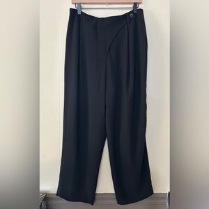 NWOT Zara Asymmetric Waist High-waisted Wide Leg Pants Size Large